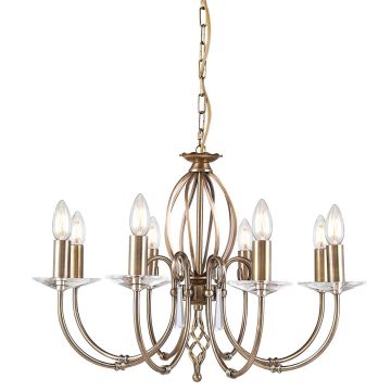 Elstead Lighting AEGEAN AG8-AGED-BRASS Kroonluchter 8x60W/E14