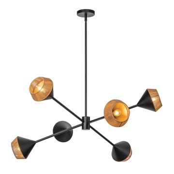 Elstead Lighting Daphne ALM-DAPHNE6-MB Kroonluchter 6x40W/E14 IP20