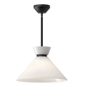 Elstead Lighting Halston ALM-HALSTON-P-M-BK Hanglamp 1x60W/E27 IP20