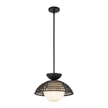 Elstead Lighting Perth ALM-PERTH-P-BK Hanglamp 1x60W/E27 IP20