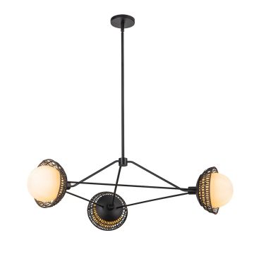Elstead Lighting Perth ALM-PERTH3-BK Kroonluchter 3x40W/E14 IP20