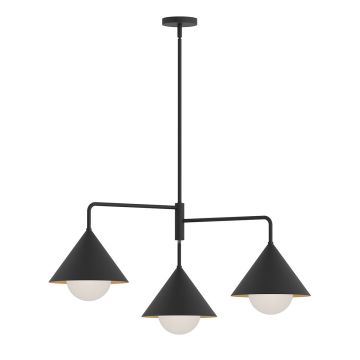 Elstead Lighting Remyck ALM-REMYCK3-BK Kroonluchter 3x60W/E27 IP20