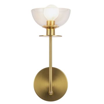 Elstead Lighting Sylvia ALM-SYLVIA-1WB-BG-CL Wandlamp 1x40W/E14 IP20