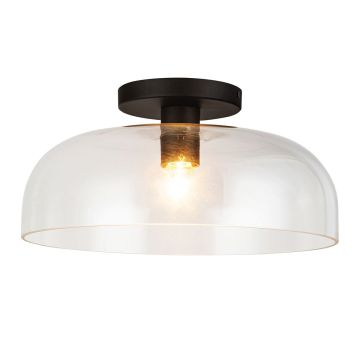 Elstead Lighting Sylvia ALM-SYLVIA-SF-BK-CL Plafondlamp 1x60W/E27 IP20