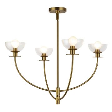 Elstead Lighting Sylvia ALM-SYLVIA4-BG-CL Kroonluchter 4x40W/E14 IP20