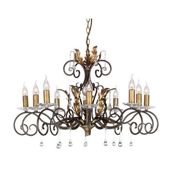 Elstead Lighting AMARILLI AML10-BRONZE Kroonluchter 10x60W/E14