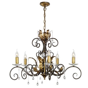 Elstead Lighting AMARILLI AML5-BRONZE Kroonluchter 5x60W/E14