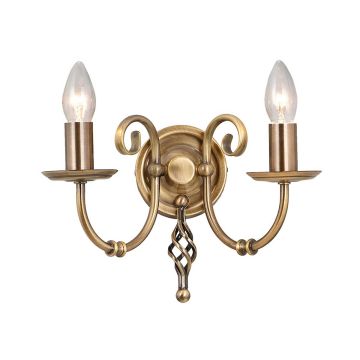 Elstead Lighting ARTISAN ART2-AGD-BRASS Wandlamp 2x60W/E14