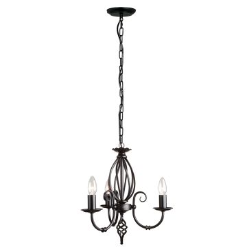 Elstead Lighting ARTISAN ART3-BLACK Kroonluchter 3x60W/E14