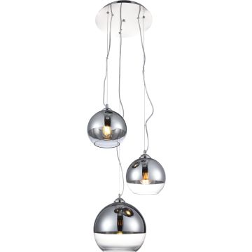 AZzardo SILVER BALL AZ4750 Hanglamp 3x40W/E27