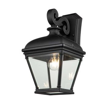 Elstead Lighting Bayview BAYVIEW-2L-BK Wandlamp 1x60W/E27 IP44