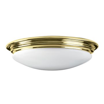 Elstead Lighting Brompton BATH-BROMPTON-F-PB Plafondlamp 1x10W/GX53 IP44