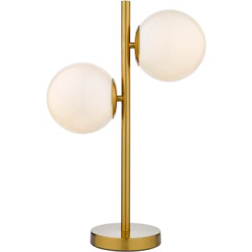 Dar Lighting Bombazine BOM4235 Tafellamp 2x40w/e14