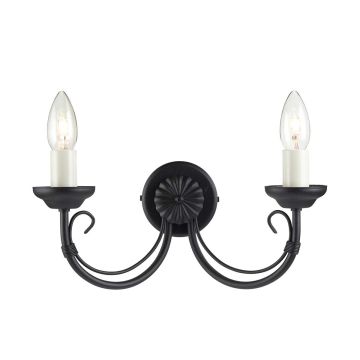 Elstead Lighting CHARTWELL CH2-BLACK Wandlamp 2x60W/E14