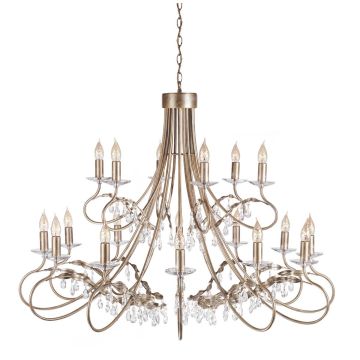 Elstead Lighting CHRISTINA CRT18-SIL-GOLD Kroonluchter 18x60W/E14