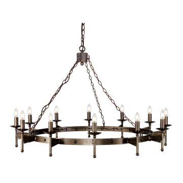 Elstead Lighting CROMWELL CW12-OLD-BRZ Kroonluchter 12x60W/E14