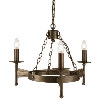Elstead Lighting CROMWELL CW3-OLD-BRZ Kroonluchter 3x60W/E14