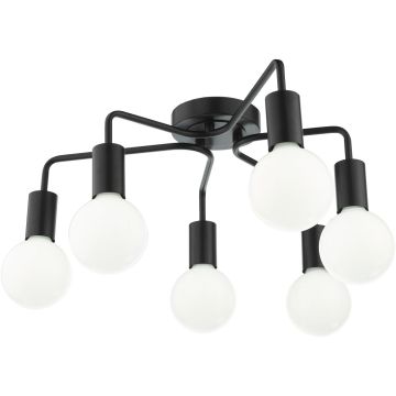 Dar Lighting Dena DEN0622 Plafondlamp 6x60w/e27 ip20