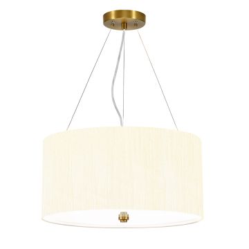 Designer’s Lightbox Pearce DL-PEARCE18-3LT-IV-AB Hanglamp 3x60W/E27