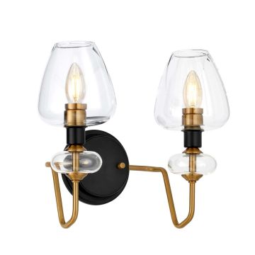 Elstead Lighting ARMAND DL-ARMAND2-AB Wandlamp 2x40W/E14
