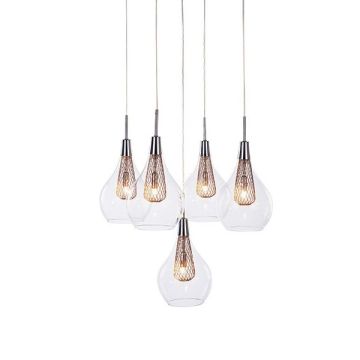 AZzardo ELEKTRA 5 AZ1690 Hanglamp 5x40W/G9 IP20