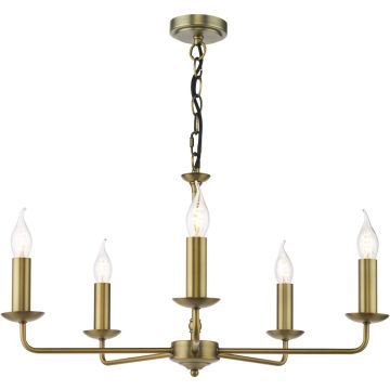 Dar Lighting Favian FAV0563 Kroonluchter 5x40w/E14