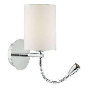 Dar Lighting FETA FET0750 Wandlamparm 1x60W/E27+1x1W/LED IP20