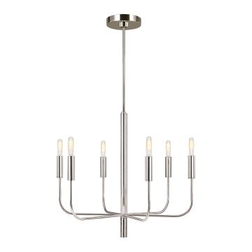 Feiss Brianna FE-BRIANNA6-PN Kroonluchter 6x60 W/E14