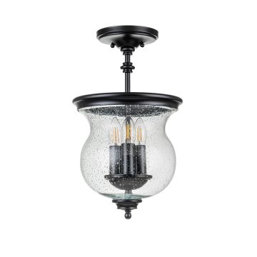 Feiss Pickering Lane FE-PICKERING-LANE-SF-BLK Plafondlamp 3x40 W/E14