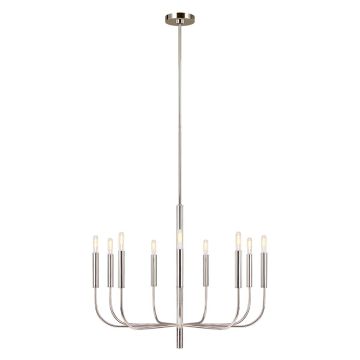 Feiss BRIANNA FE-BRIANNA9-PN Kroonluchter 9x60W/E14