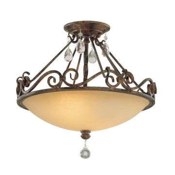 Feiss Chateau FE-CHATEAU-SF Plafondlamp 2x60W/E27
