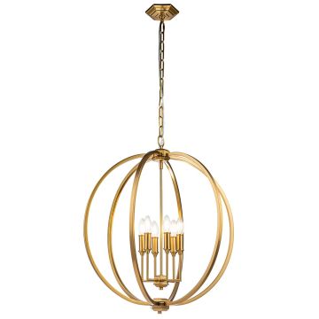 Feiss Corinne FE-CORINNE-6P-L-BB Hanglamp 6x60W/E14