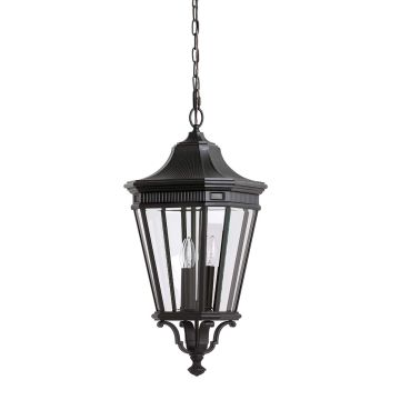 Feiss COTSWOLD LANE FE-COTSLN8-L-BK Hanglamp 3x60W/E14 IP23