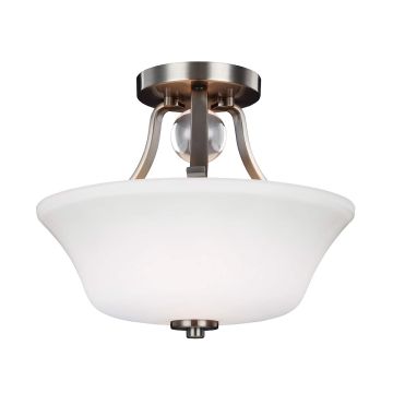 Feiss EVINGTON FE-EVINGTON-SF-SN Plafondlamp 2x60W/E27