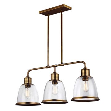Feiss HOBSON FE-HOBSON-3P-AB Hanglamp 3x75W/E27