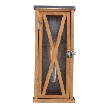 Feiss LUMIERE FE-LUMIERE-S1OAK Wandlamp 1x60W/E27 IP44
