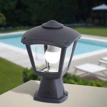 Fumagalli Disma FMG-DISMA-ROBY-BLK Vloerlamp 1x23W/E27 IP55
