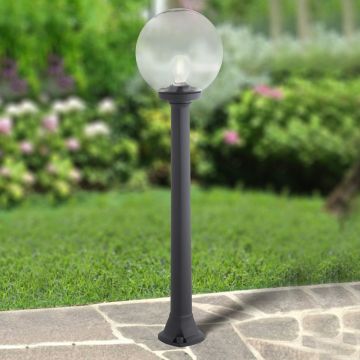 Fumagalli Giaffa FMG-GIAFFA-GLOBE-BLK Vloerlamp 1x23W/E27 2700K 800lm IP55