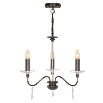 Elstead Lighting FINSBURY PARK FP3-OLD-BRZ Kroonluchter 3x60W/E14