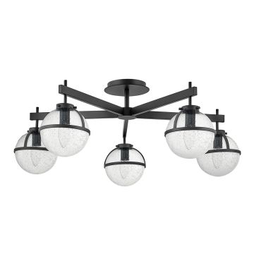 Hinkley Lighting Hollis HK-HOLLIS-5-C-BK Plafondlamp 5x40 W/E14 ip44