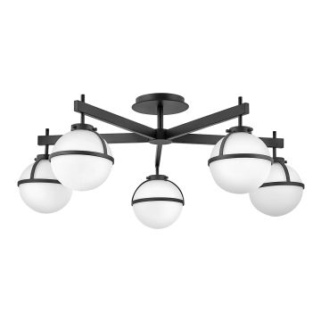 Hinkley Lighting Hollis HK-HOLLIS-5-O-BK Plafondlamp 5x40 W/E14 ip44