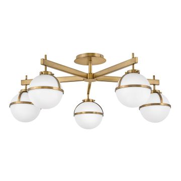 Hinkley Lighting Hollis HK-HOLLIS-5-O-HB Plafondlamp 5x40 W/E14 ip44