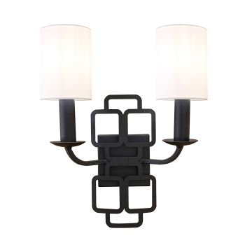 Hinkley Sabina HK-SABINA2-BK Wandlamp 2x40W/E14