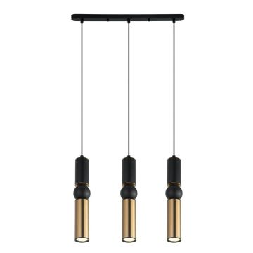 Italux ISIDORA PND-14290-3A-BK-BRO Hanglamp 3x25W/GU10 IP20