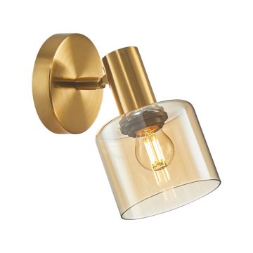 Italux SANTIA WL-65342-1 BRO+AMBER Wandlamp 1x40W/E27 IP20