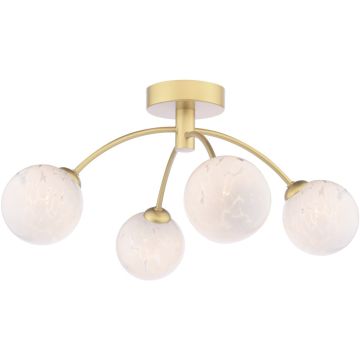 Dar Lighting Izzy IZZ0435-17 Plafondlamp 4x40w/g9 ip20