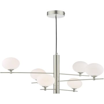 Dar Lighting Jasper JAS0646 Hanglamp 6x25w/g9