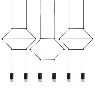 King Home FLUSSO LINE JD0032-6P Hanglamp 6x3W/G9 3000K 1440LM IP20