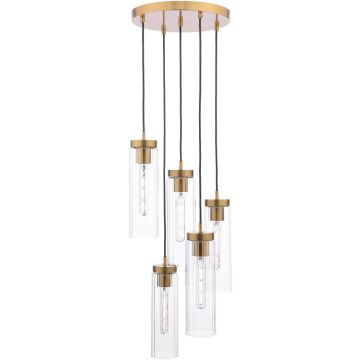 Dar Lighting Jodelle JOD0563 Hanglamp 5x40w/e27