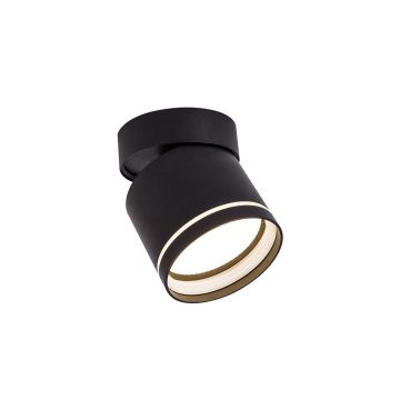 Light Prestige Kendal LP-6331/1SM R1 BK movable Opbouwspot 1x7W/GX53 IP20